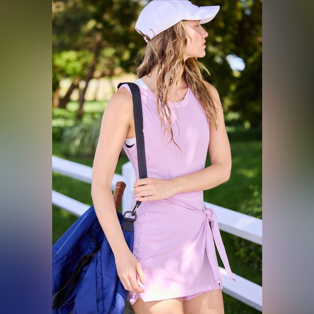 🔥SOLD!! NWT FREE PEOPLE HOT SHOT SARONG ROMPER | POWDER PINK